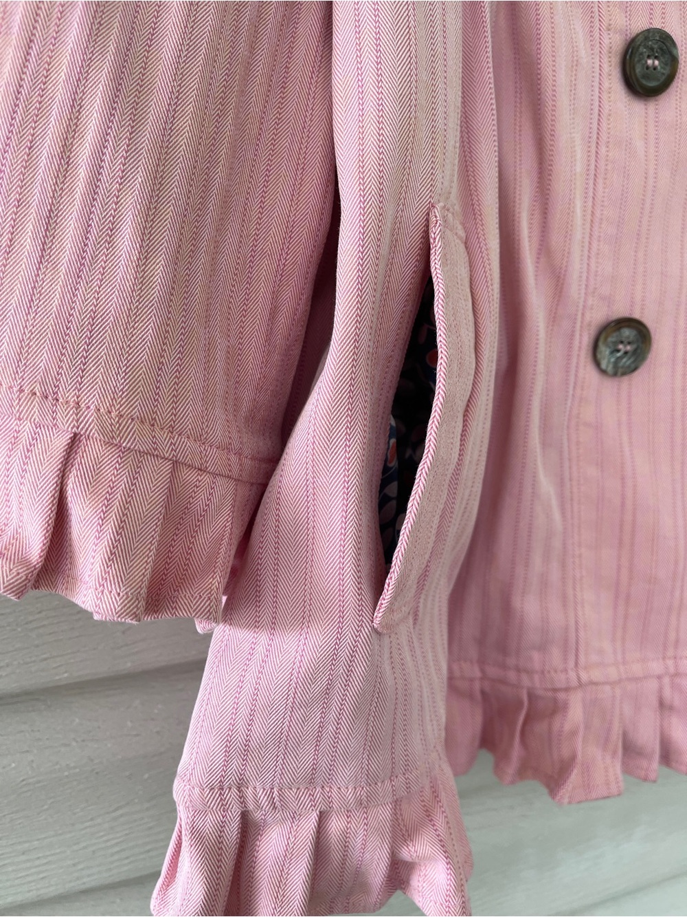 Maestro Short Ruffled Jacket Size Large - Picture 3 of 9